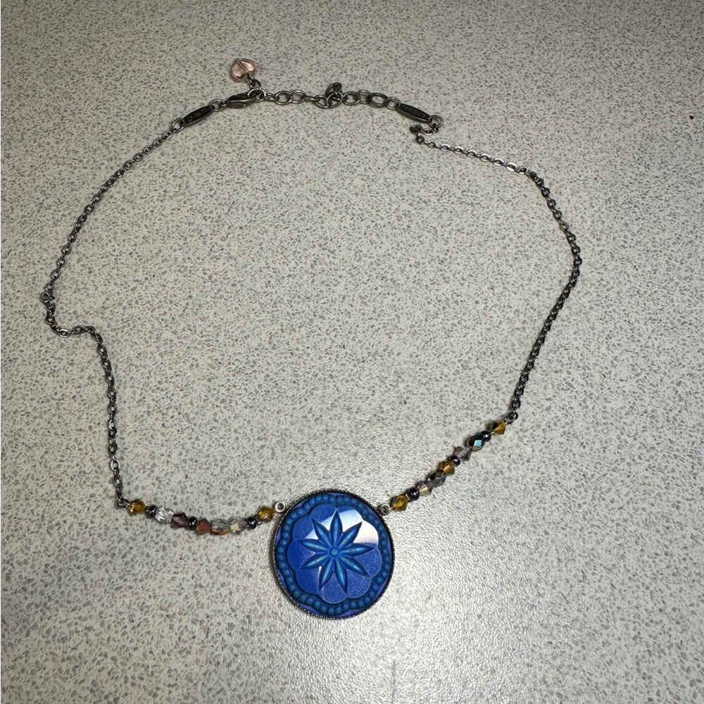 Sabika Blue Pendant Necklace